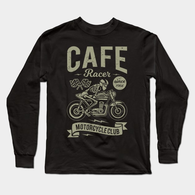 Cafe racer Long Sleeve T-Shirt by Durro